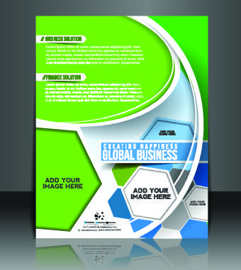 business flyer and brochure cover design vector