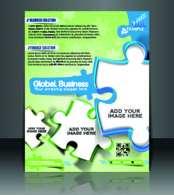 business flyer and brochure cover design vector