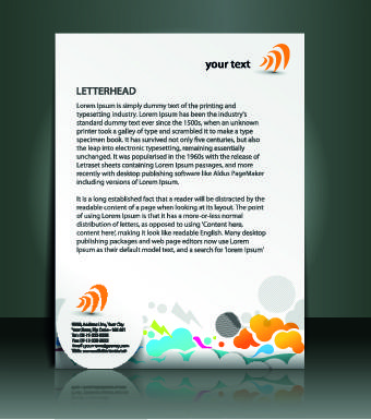 business flyer and brochure cover design vector