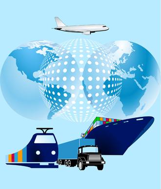 world transport design vector