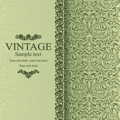 floral vintage backgrounds vector