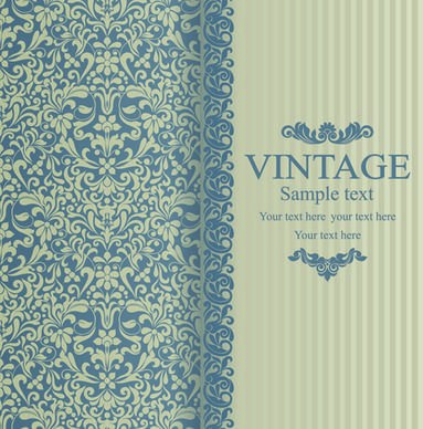 floral vintage backgrounds vector