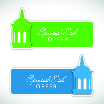 muslim style discount tag vector