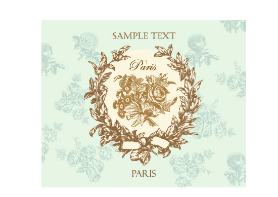 vintage decorate border vector