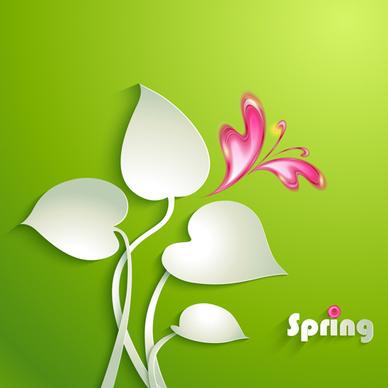 vivid paper flowers design vector