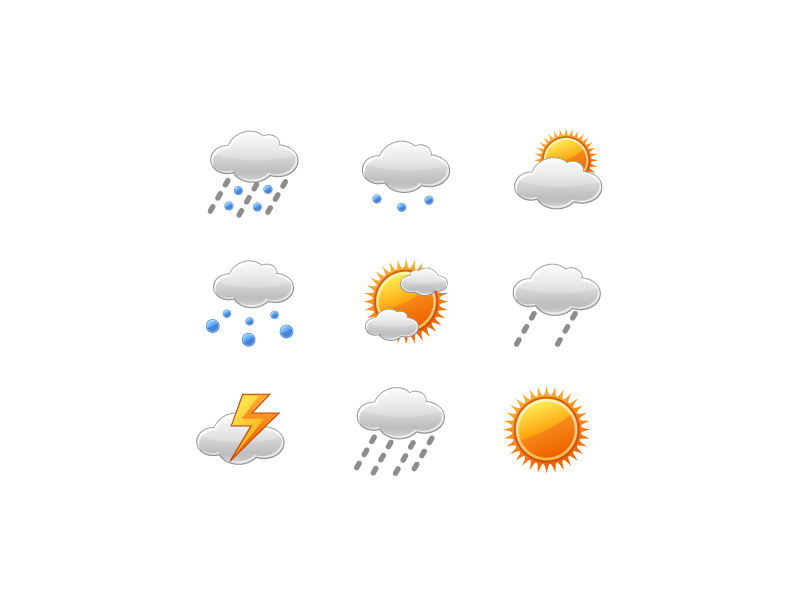 weather icon vector vector