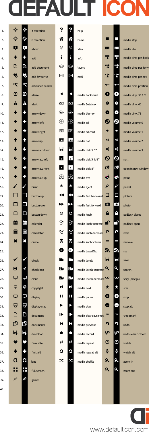 utility graphic icons vector