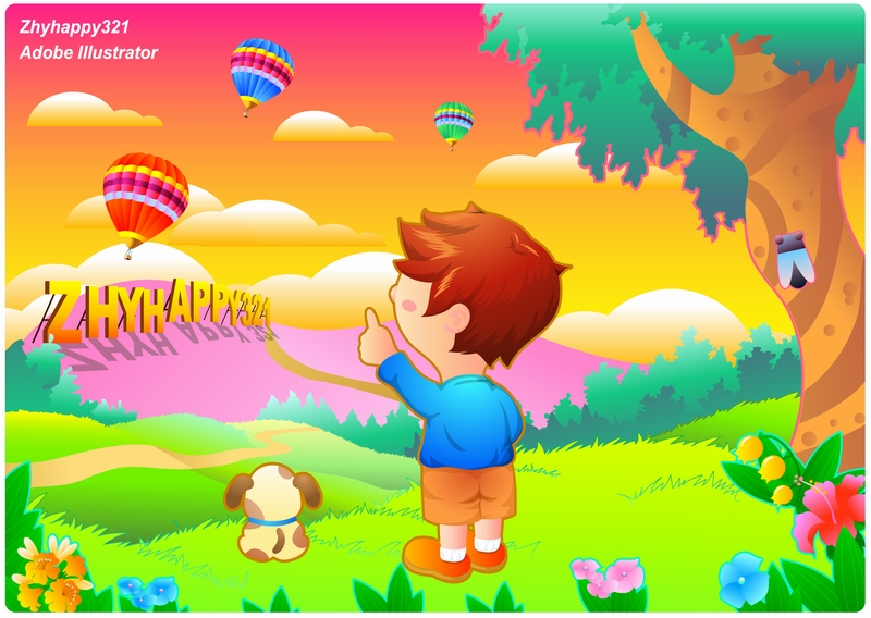 children color vector