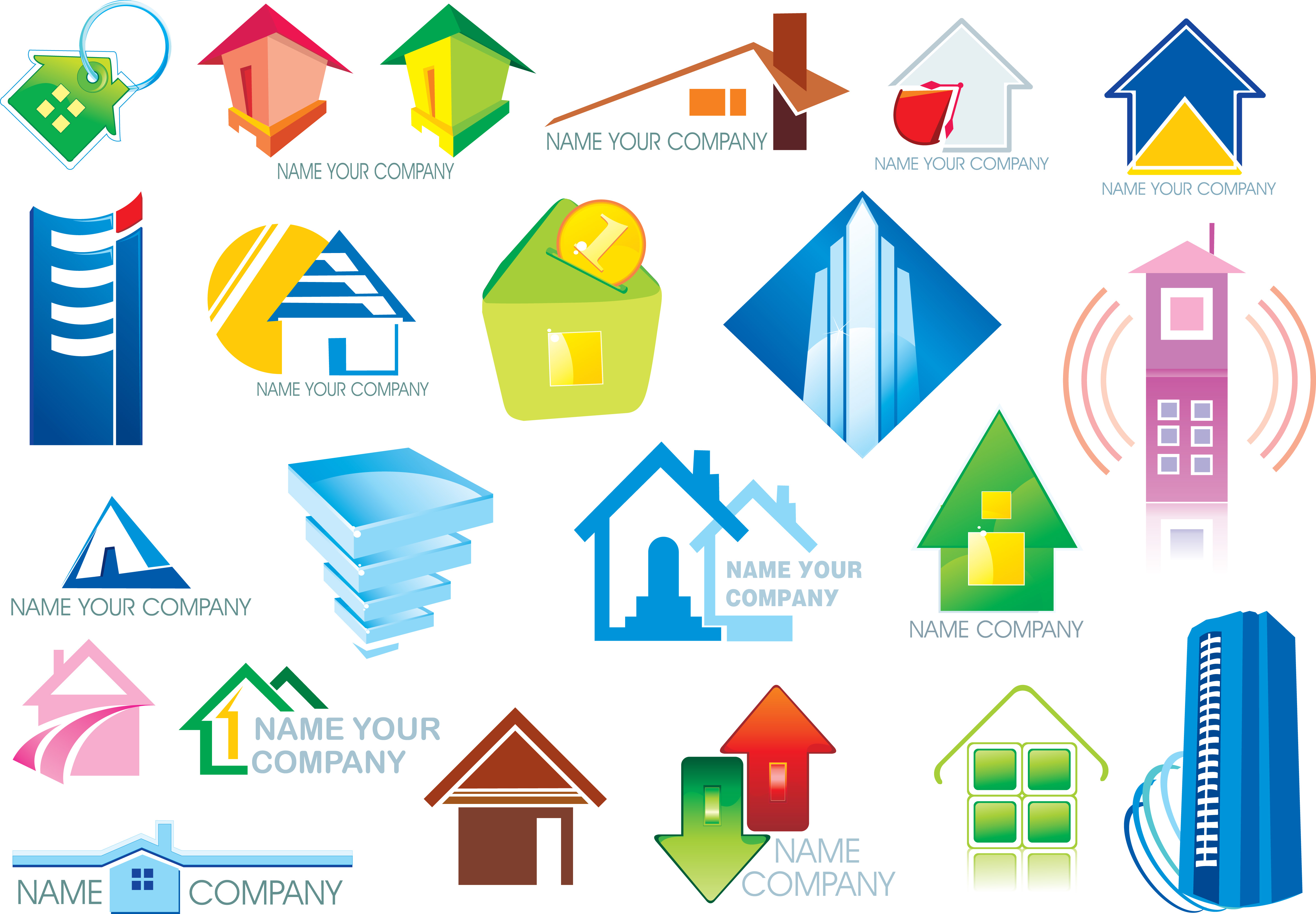 house icon set vector