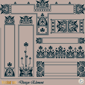 retro frame design vector