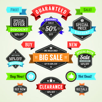 different sale label vector set