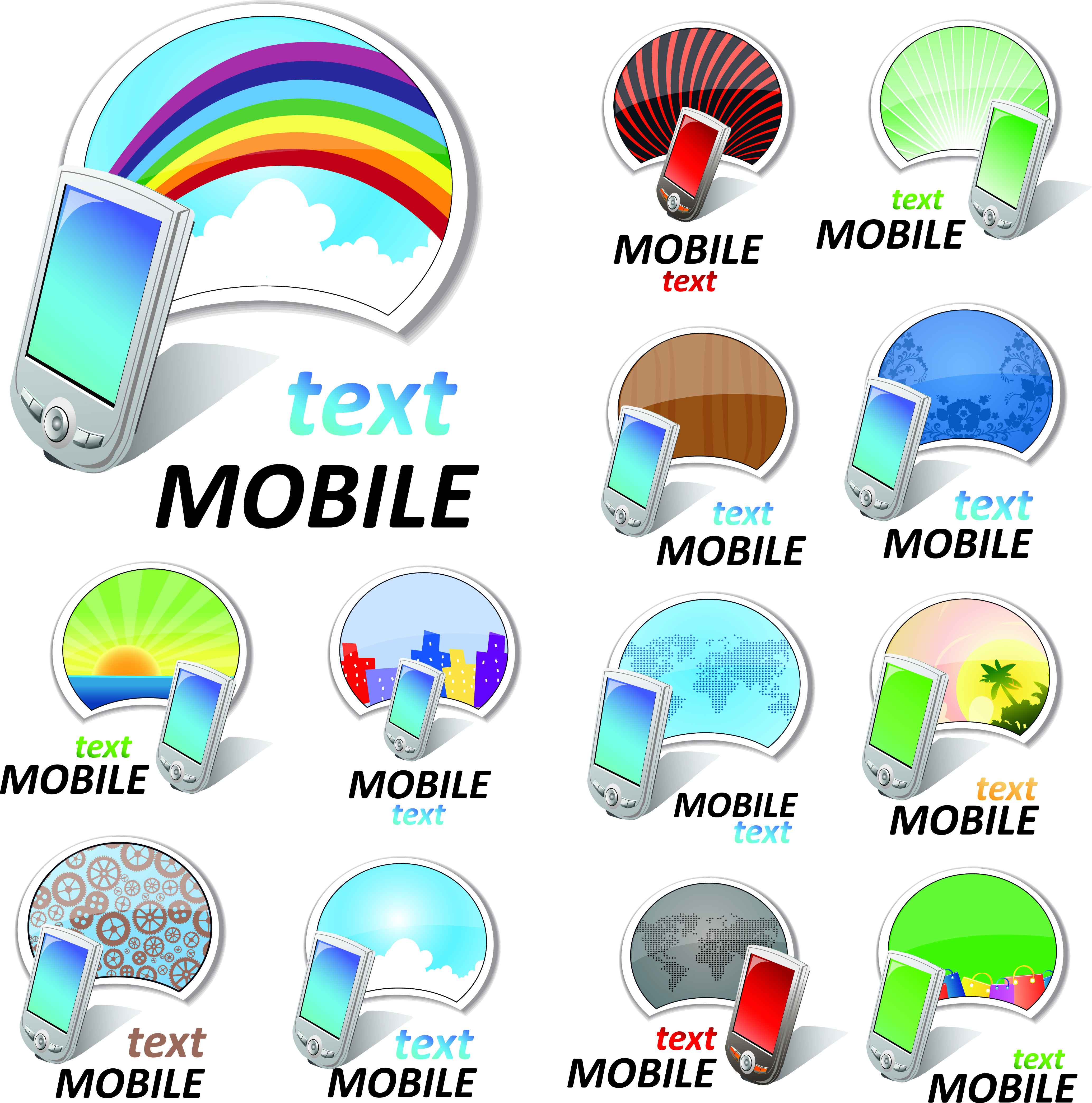 mobile phone icon vector vector