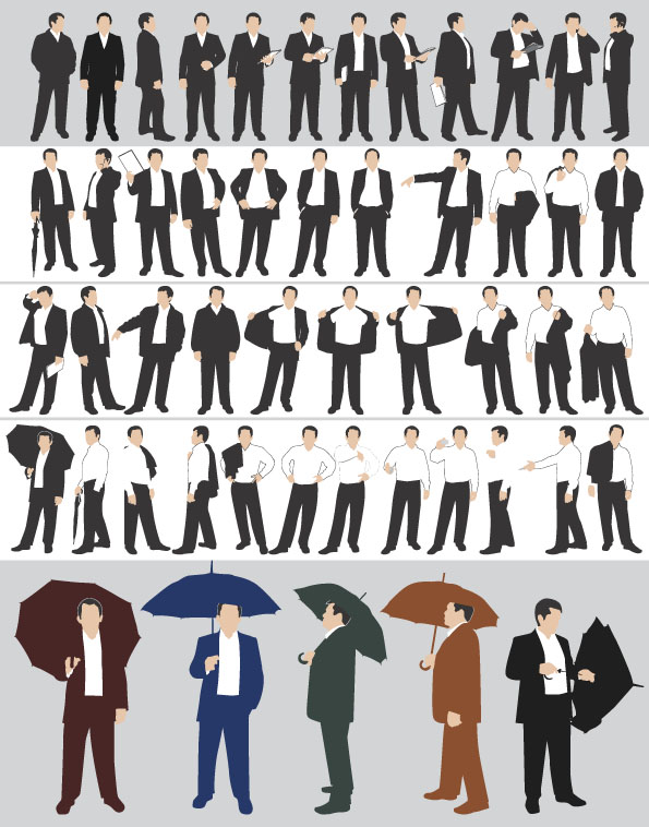 business men vector