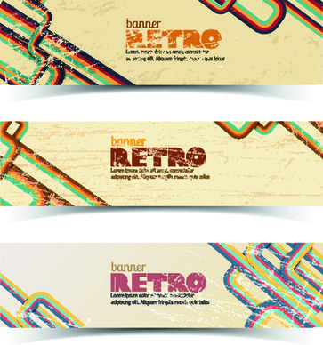 retro garbage business banner vector