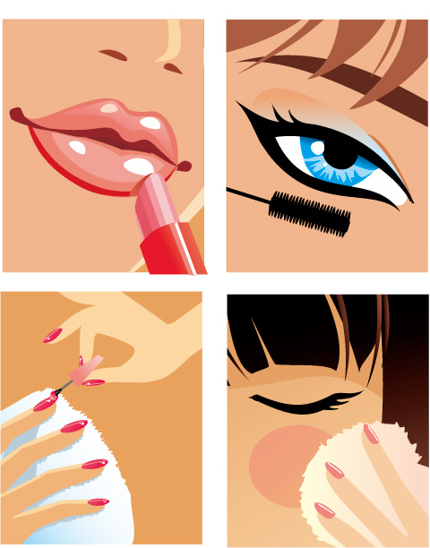 women make up vector