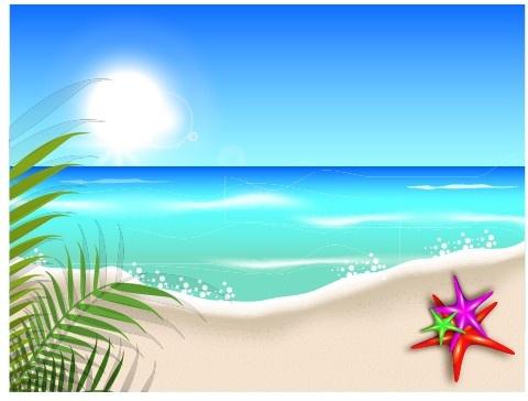 beautiful summer beach background