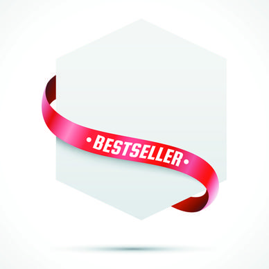 sale tags with red ribbon vector