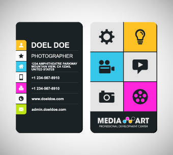 delicate business cards design elements