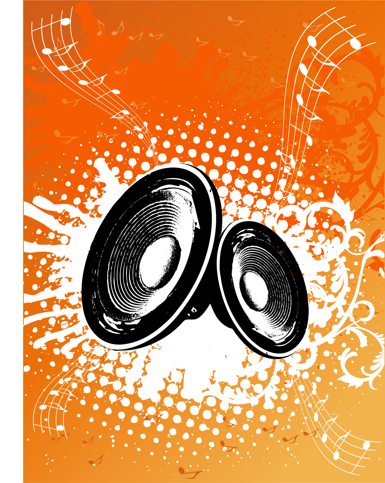 modern music vector art