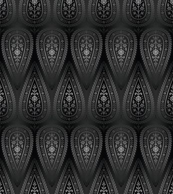 vector paisley pattern set