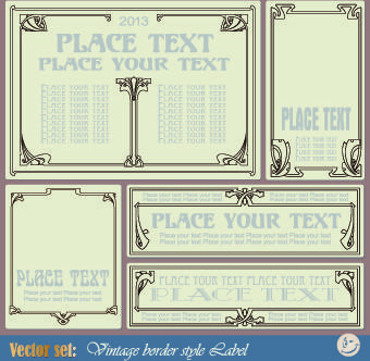 vintage border style design vector