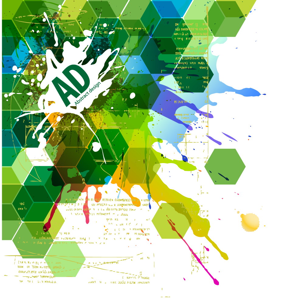 abstract green background design elements