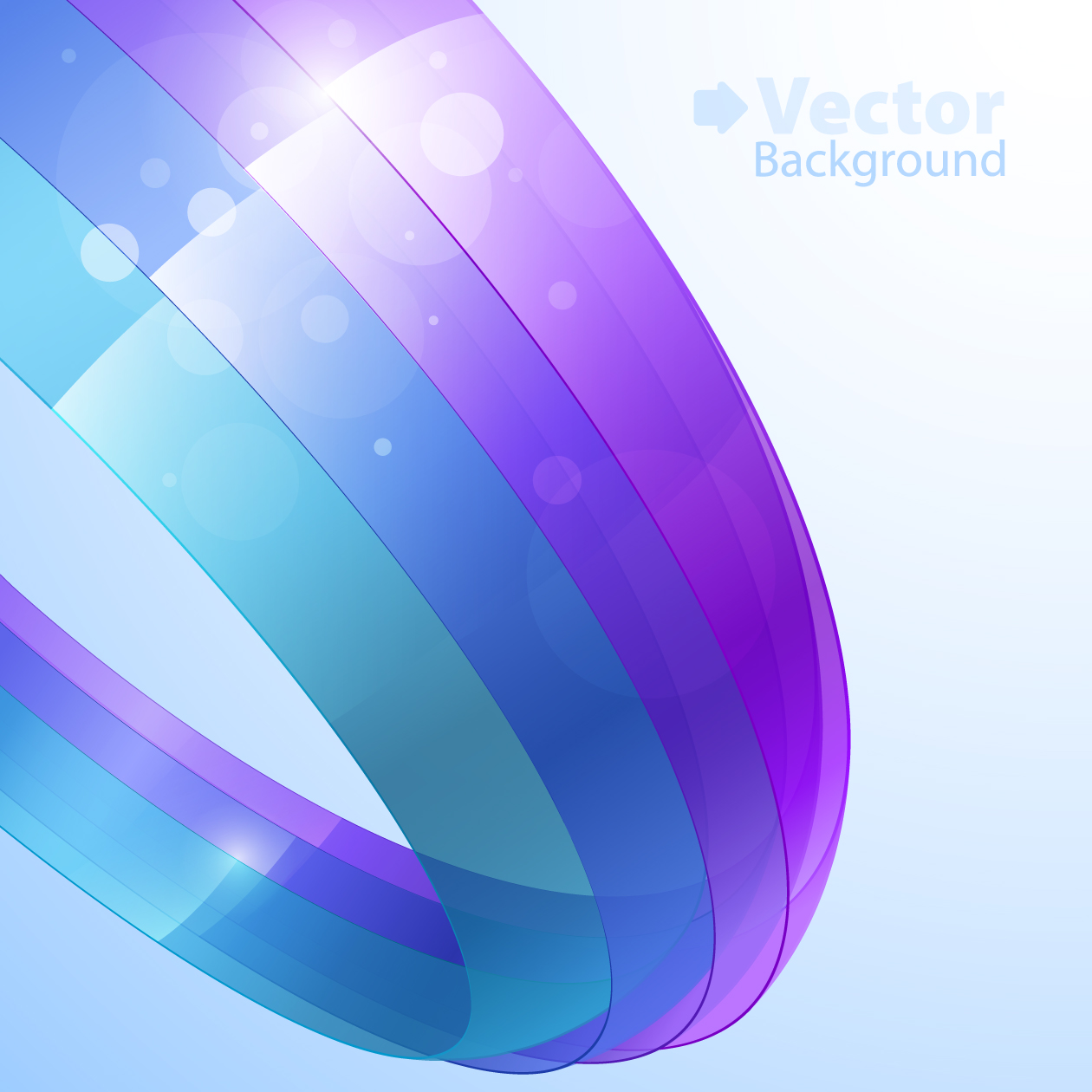 colorful ribbons background vector