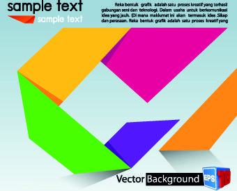 colored origami vector backgrounds