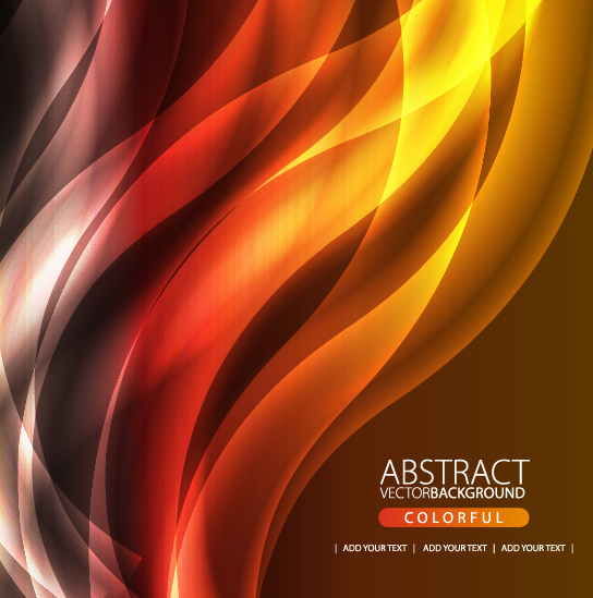 elements of smoke flow glare background design vector