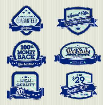 retro high quality labels