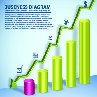 modern business diagram and infographic design vector