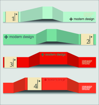 banner numbers vector