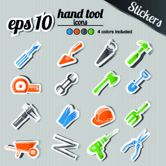 icons stickers vector