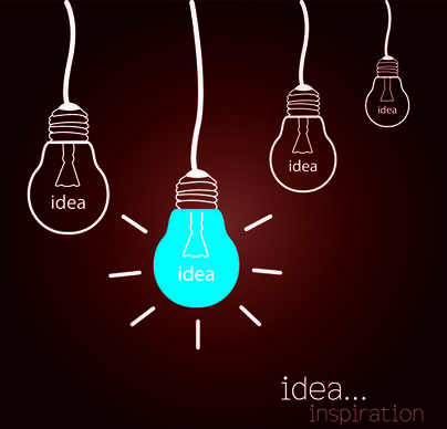 concept bulb design vector