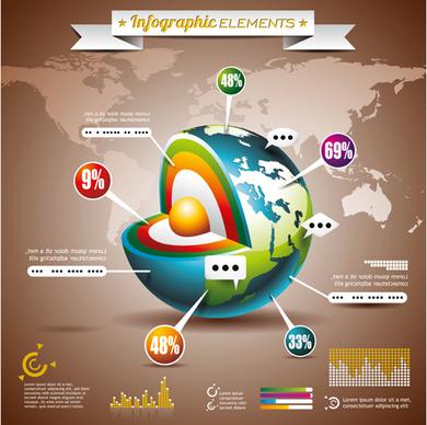 vectors infographics elements set