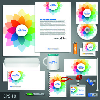 vector corporate identity template kit