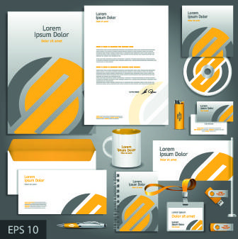 vector corporate identity template kit