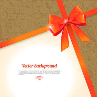 beautiful bow with background vector