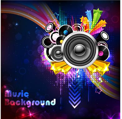 vector music background