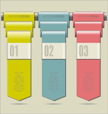 infographics with numbered vector