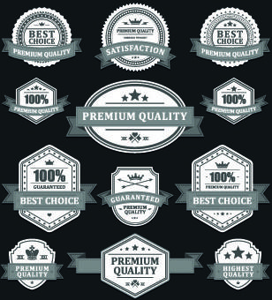 dark labels vector