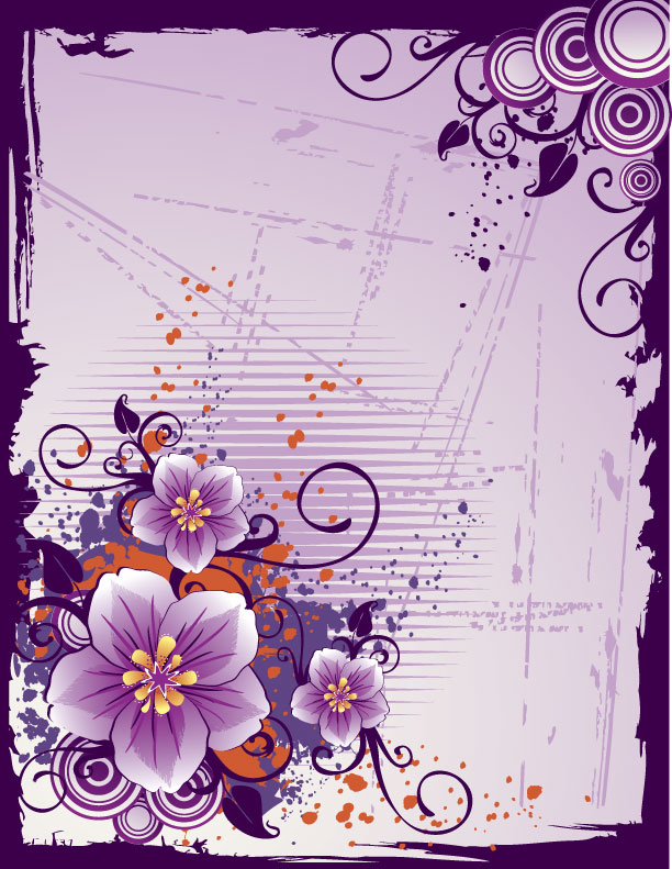 flower border vector