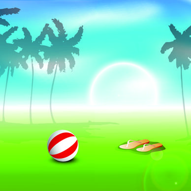 vector summer background art