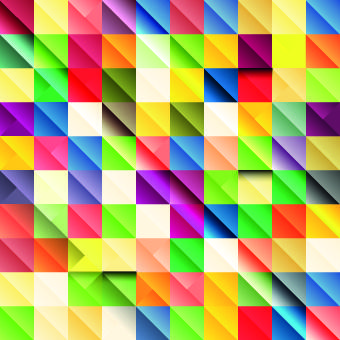 multicolored mosaics squares backgrounds