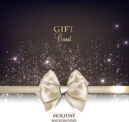 shiny holiday gift cards vector