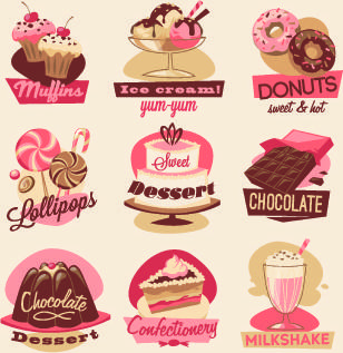 vintage food logo vector