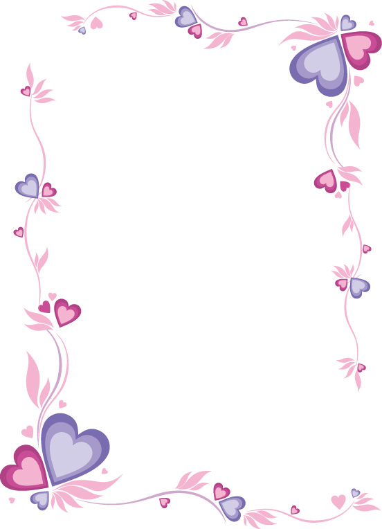 border heart vector