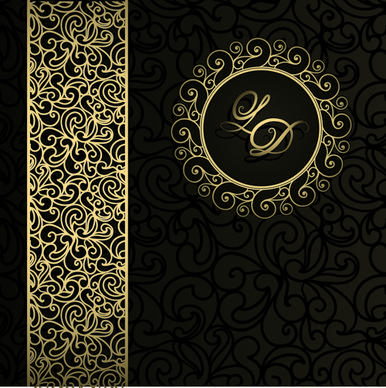 luxurious damask patterns background