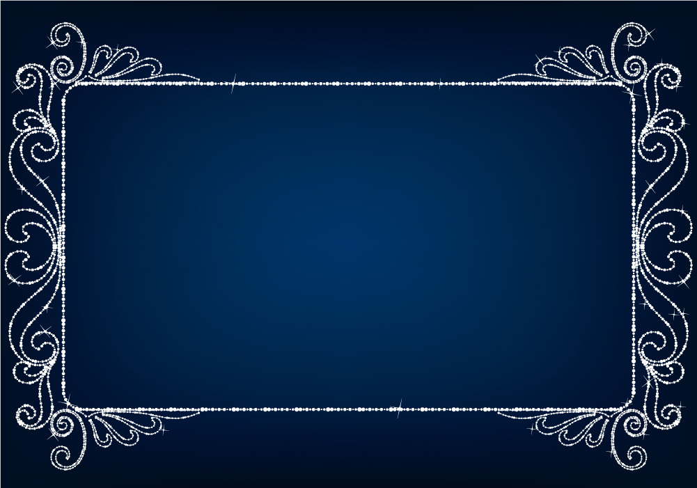 beautiful diamond border vector