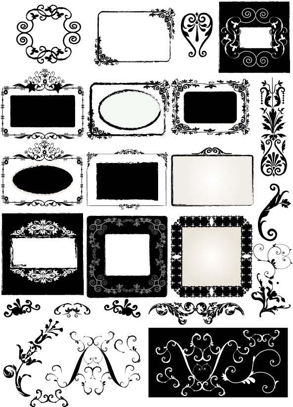 all kinds of frame 3 vector